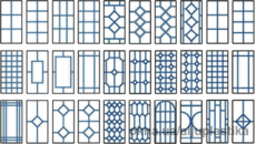 Декоративные шпросы в стеклопакетах